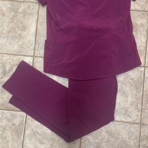 Women's Purple Scrub Set